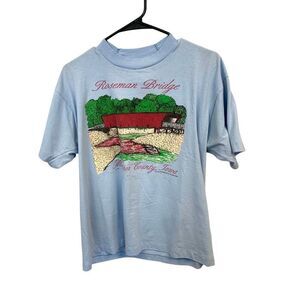 Vintage Graphic Roseman Covered Bridge T-shirt